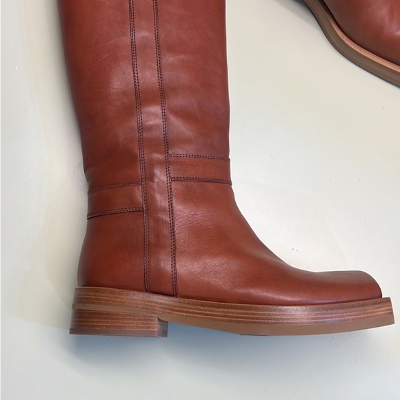 Agl MADE IN ITALY LEATHER Brown Combat Moto Boots with Smooth Leather - Picture 9 of 9